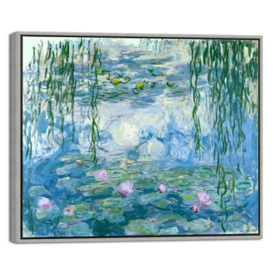 Arte de pared enmarcado lienzos de agua de Claude Monet lienzo impresión pinturas reproducción Foto 1 de 4