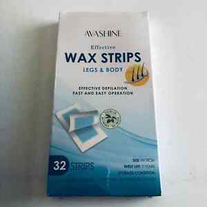 Avashine Wax Strips Legs & Body 32 Large Strips