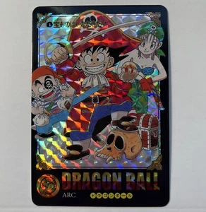Dragon Ball Holo Foil Prism Card Pirate Kid Goku Krillin and Bulma DBZ 2018 - Picture 1 of 6
