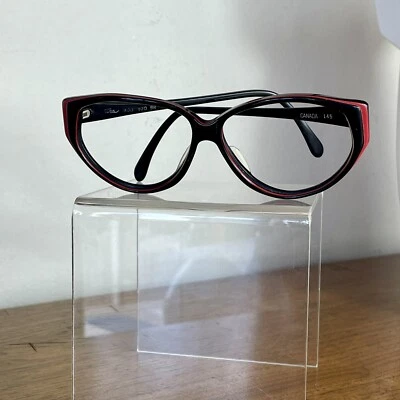 Винтажная женская черная пластиковая оправа для очков Tura с полным ободком канадский стиль. 620 BR - Изображение 1 из 4