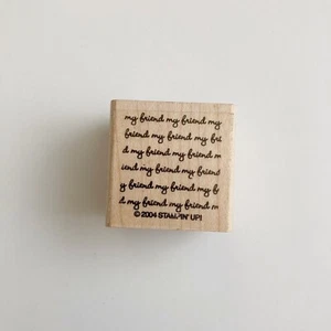 Estampilla de goma de madera Stampin Up My Friend - Imagen 1 de 3