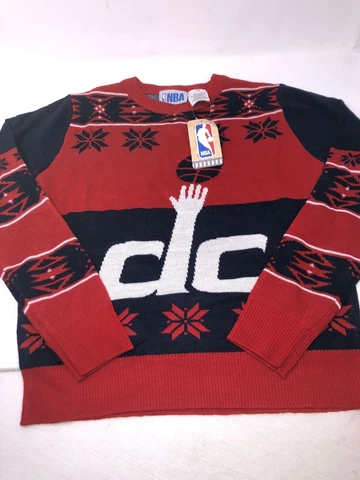 Washington Wizards Red Ugly Christmas Sweater New With Tags Kids Youth Medium Cover