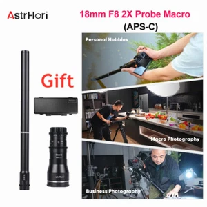 AstrHori 18mm F8 APS-C 2X Macro Probe Lens Canon Sony Fujifilm Nikon M43 L-mount - Picture 1 of 11