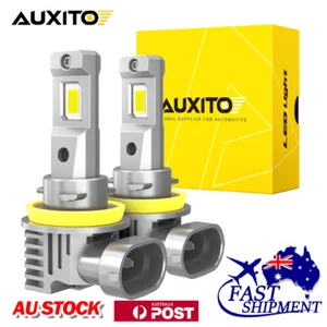 AUXITO H8 H9 H11 LED Headlight Globes Bulb Kit H/Low Beam 24000LM Bright White - Picture 1 of 11