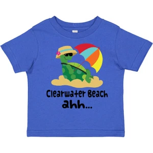 Inktastic Clearwater Beach Florida Toddler T-Shirt Vacation Ocean Vacay Sand Sea - Picture 1 of 13