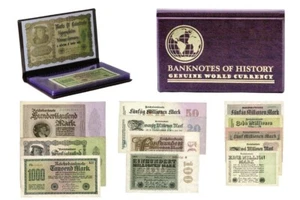 Hyperinflation in Weimar Deutschland, Eine Sammlung von zwölf Scheinen ED - Bild 1 von 6