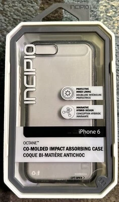 Incipio Octane Co-Molded Impact Absorbing Case for iPhone 6/6S, Frost/Black - Image 1 of 2