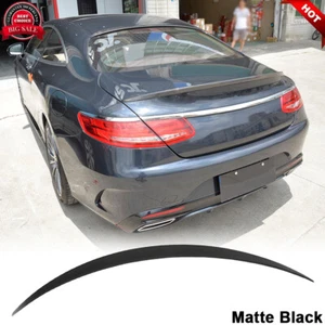 For Mercedes W217 C217 S63 S65 Coupe 2014-18 Real Carbon Rear Trunk Spoiler Wing - Bild 1 von 12