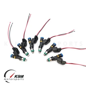 Set 6 x 750cc 70lb fuel injectors for TOYOTA SUPRA 2JZGTE fit BOSCH EV14 e85 - Picture 1 of 12