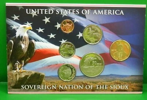 2014 UNITED STATES OF AMERICA SOVEREIGN NATION OF THE SIOUX COIN SET - Picture 1 of 4