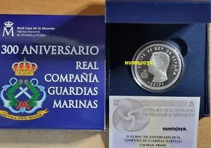 ESPAÑA 10 EUROS PLATA AÑO 2017 300 ANIVERSARIO REAL GUARDIAS MARINAS. MUY RARA. - Imagen 1 de 2