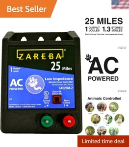 AC Powered Electric Fence Charger – 25 Miles Range, Low Impedance - Picture 1 of 8