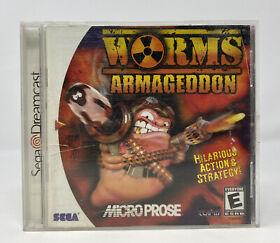 Worms: Armageddon (Sega Dreamcast, 1999) WITH MANUAL GOOD DISC