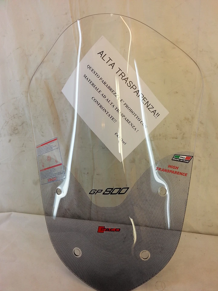 PARABREZZA GILERA GP800 con seligrafia spessore 4 mm ART.22896 - Immagine 1 di 1
