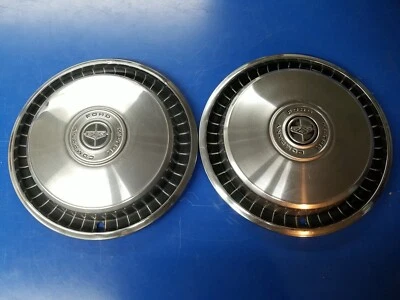 *Conjunto de 2* Capas de roda vintage 1976-1989 Ford F100 F150 15" calotas usadas - Imagem 1 de 4