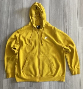 Nike Herren Gelb Full Zip Hoodie Sweatshirt BV2645 Größe XL - Bild 1 von 7