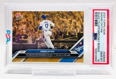PSA 10 Shohei Ohtani 2024 Topps 50/50 Gold ODB38 - Image 1 of 4