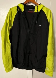 Chaqueta de Lluvia Wolverine Talla L Grande Para Hombre Negra Amarilla Neón Nylon - Imagen 1 de 9