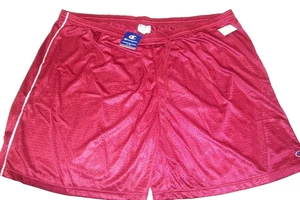 Champion Big & Tall Shorts Größe 6XL rot mit weißen Streifen (B71) - Bild 1 von 3