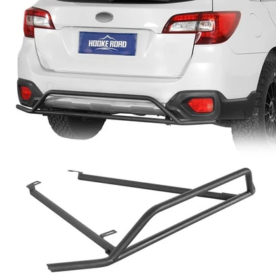 Parachoques tubular trasero negro Rally apto para Subaru Outback 2015-2019 protección trasera Foto 1 de 4