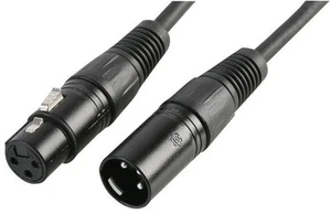PULSE - DMX Kabel, 3 Pin XLR 1m Zwart - Afbeelding 1 van 1