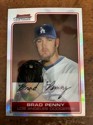 2006 Bowman Chrome - Brad Penny #191 Refractor - Image 1 of 2