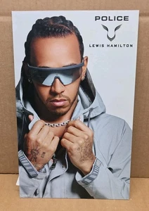 Police Sunglasses Ad Countertop Display Point Of Sale Feat. Lewis Hamilton - Picture 1 of 2