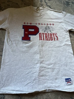 Camiseta De Colección Rara Nutmeg Mills New England Patriots XL Foto 1 de 4