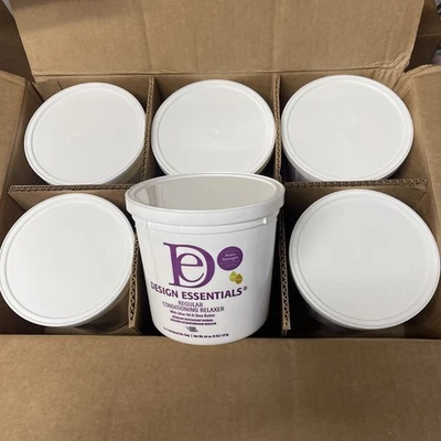 Масло ши и оливковое масло 6 X Design Essentials Conditioning Relaxer Regular 4 фунта - Изображение 1 из 3