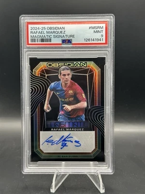 2024-25 Panini Obsidian RAFAEL MARQUEZ Auto 47/49 Magmatic Signature PSA 9 Pop 1 - Image 1 of 2