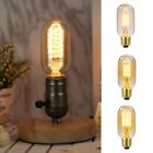 Vintage 40W Teardrop Bulb with Spiral Filament and Smoked Glass Effect