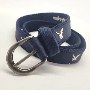 American Eagle Outfitters Ribbon Belt 38 40 XL Navy Blue - Picture 1 of 13