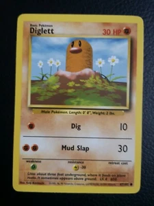 Diglett 47/102 Original Base Set MINT Condition - Picture 1 of 3