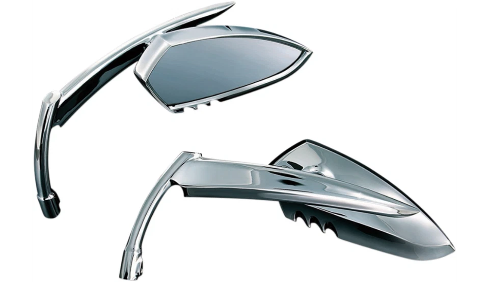 ESPEJOS RETROVISORES KURYAKYN SCYTHE CROMADOS HARLEY DYNA SOFTAIL TOURING FXR SPORTSTER  Foto 1 de 1