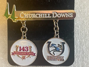 2017 Churchill Downs Pin Kentucky Derby 143 & Kentucky Oaks Emaille Charms .#7 - Bild 1 von 2