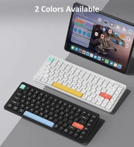 Teclado mecánico inalámbrico 2.4G/Bluetooth ultra delgado bajo perfil interruptor rojo - Imagen 1 de 10