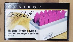 Clairol Quick Lift Heated Styling Clips Model L-12 - Discontinued - NEW! 