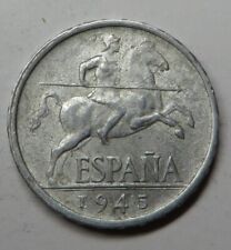 Spain 5 Centimos 1945 Aluminum KM#765