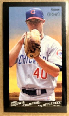 Rich Harden 2009 Upper Deck Goodwin Champions Mini Black Border 233 Chicago Cubs - Image 1 of 2