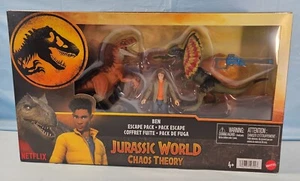 Jurassic World Chaos Theory Ben Escape Pack Action Set New - Picture 1 of 3