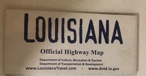 Louisiana Travel Map Fold Out Brochure Booklet Ephemera M3 - Picture 1 of 3