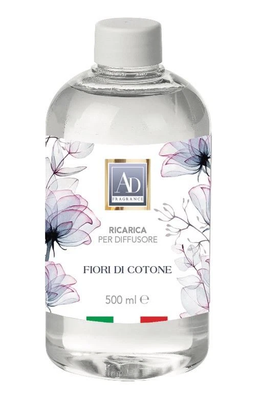 Ricarica Profumo per Diffusori a Midollini Fiori di Cotone 500 ml - Immagine 1 di 1