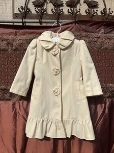 Abrigo Vintage Niños Pequeños Talla 2T Rothschild Rosetta Botones Con Capucha Pascua - Imagen 1 de 8