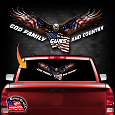 Us American Flag Truck Car Van Suv Rear Window Decal Wrap Sticker Back Graphic