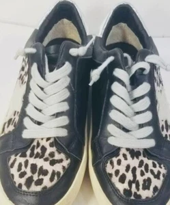 Vintage Havana 1954 Sz 7.5 women low top Star & Cheetah Print Accent - Picture 1 of 22