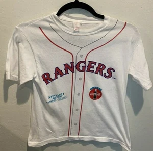 Vintage Juan Rodiriguez Texas Rangers White Shirt Size Large Shirt Jersey - Picture 1 of 9