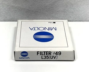 Minolta 49mm (L35) UV Filter Genuine Vintage Made in Japan New in Box - Picture 1 of 6