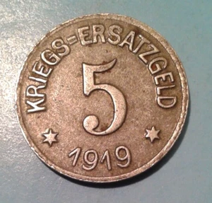 Germany 5 Pfennig Notgeld coin 1919. - Picture 1 of 2