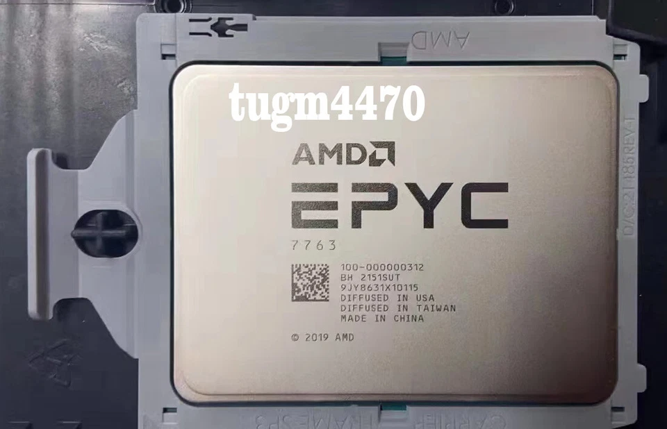 AMD EPYC 7763 64 core 128 threads 2.45GHz 280W up to3.5GHz official version - Image 1 of 1