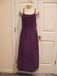 NWT $299 NEWPORT NEWS purple soft suede FULLY LINED long DRESS SLEEVELESS SIZE 8 - Picture 1 of 2